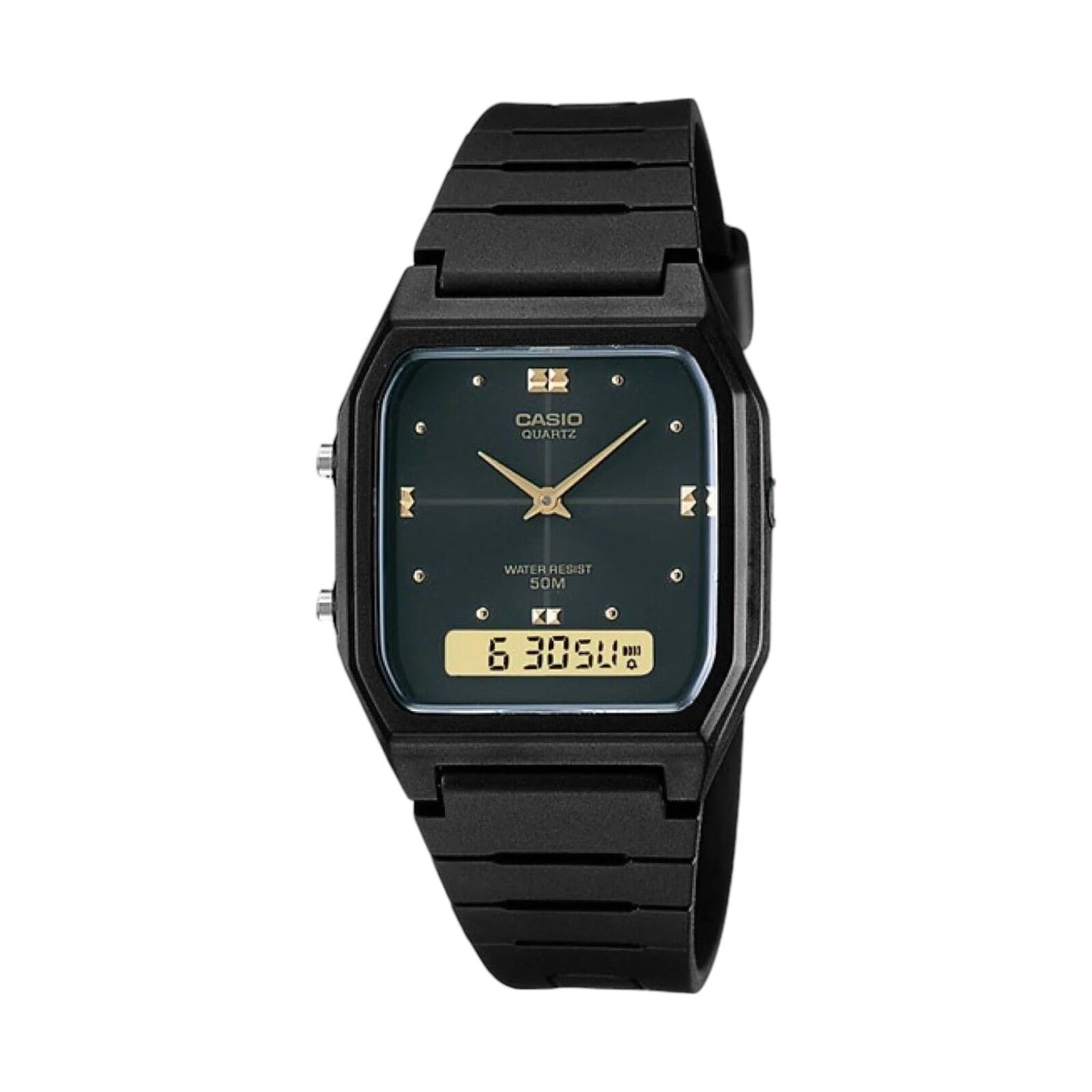 Casio General Black Dial Resin Strap Unisex Watch AW-48HE-1AVDF