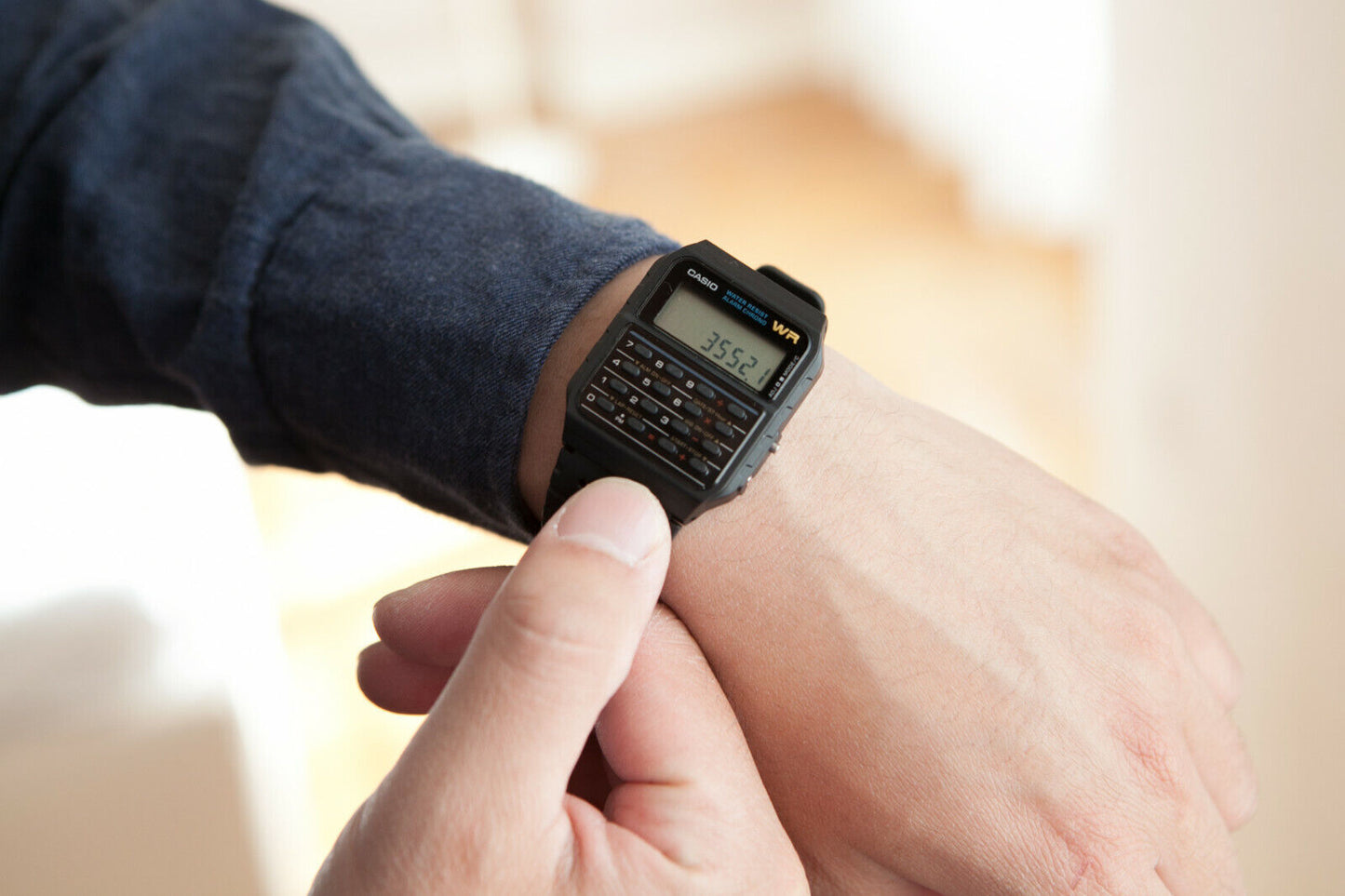 Casio Men's Vintage Watch CA-53W-1Z Calculator Resin Watch Daily Alarm AU Stock