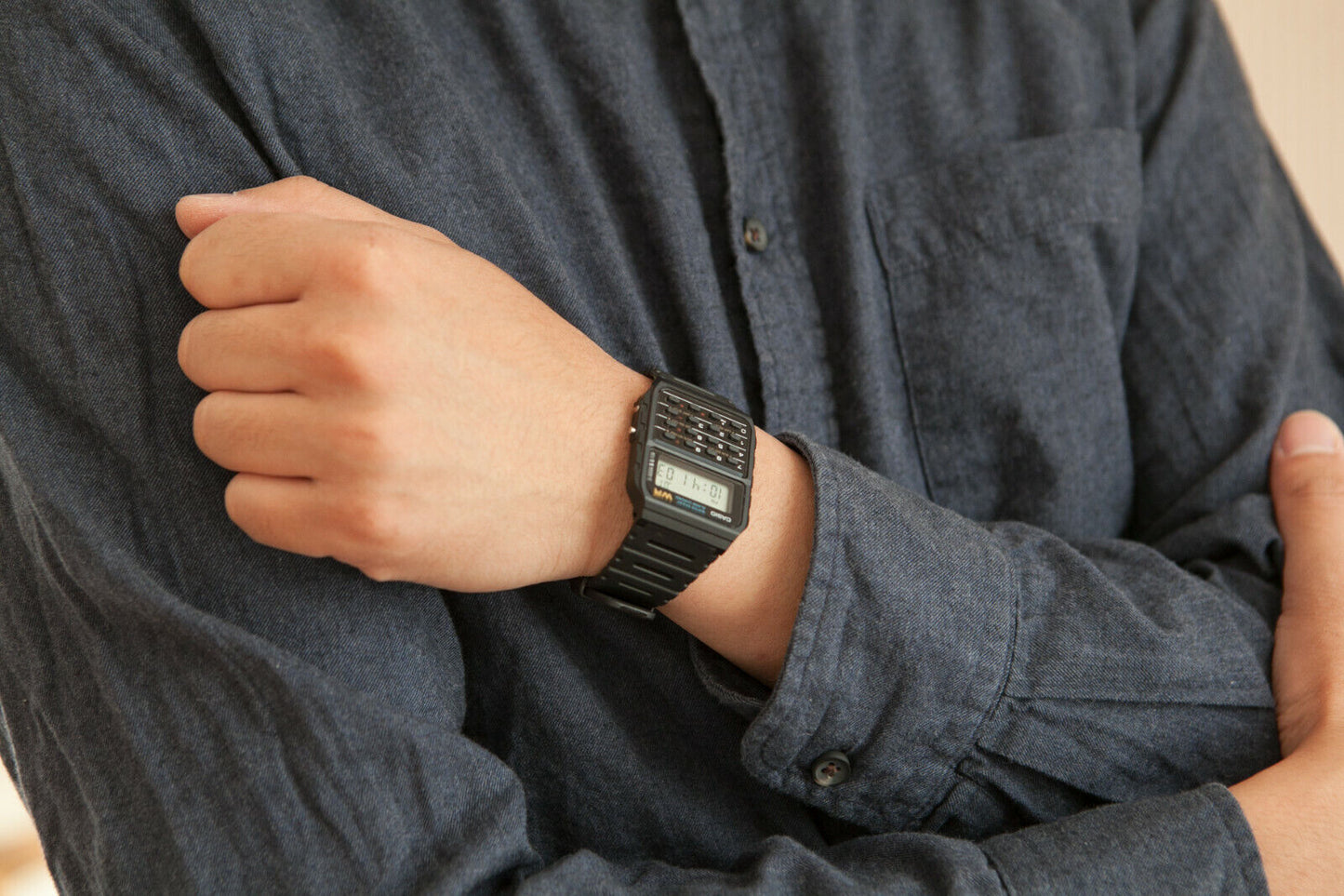 Casio Men's Vintage Watch CA-53W-1Z Calculator Resin Watch Daily Alarm AU Stock