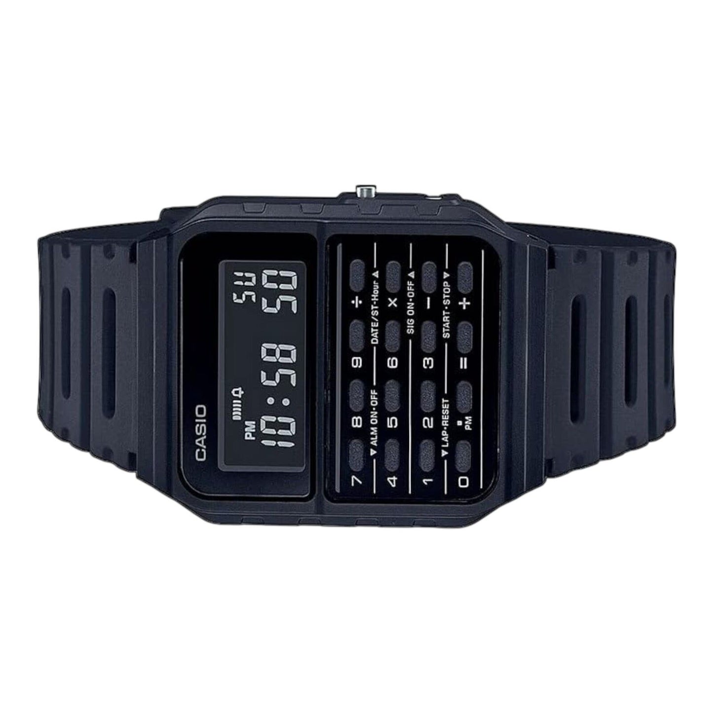 Casio CA53WF-1BDF Black Digital Calculator Watch Resin Band Dual Time Unisex