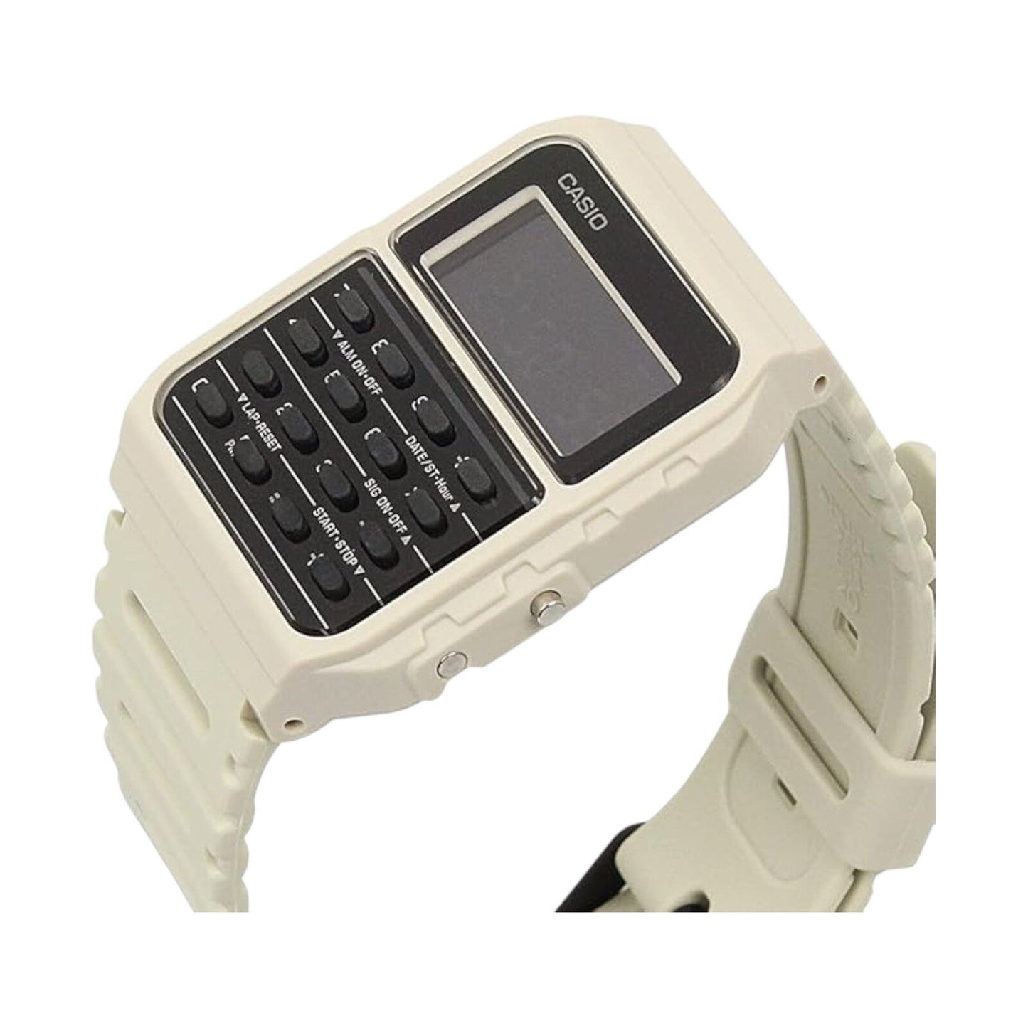 Casio CA-53WF-8B White Vintage Retro Style Unisex Digital Calculator Watch