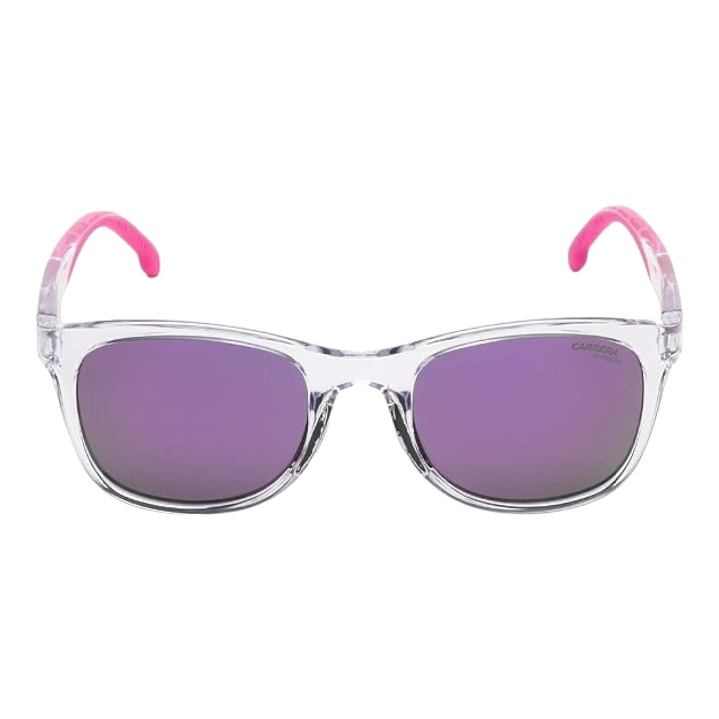 Carrera Men’s Sunglasses 8054/S Transparent White Violet Mirror 52mm Square