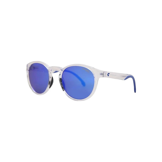 Carrera Men’s Sunglasses 8056/S Transparent White Frame Blue Mirror