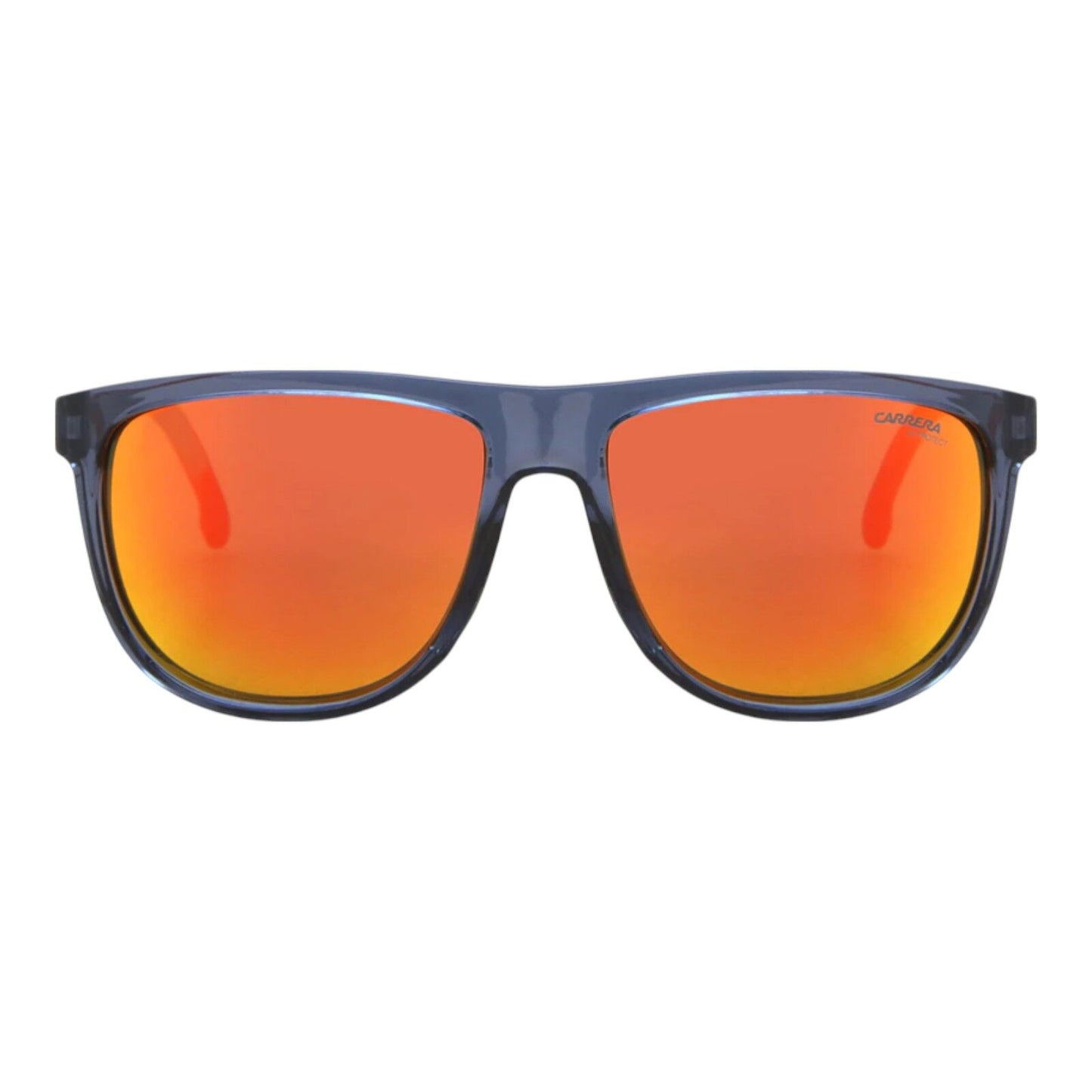 Carrera Unisex Sunglasses 8059/S RTC/UZ Blue Frame Yellow Orange Lens 58mm Squar