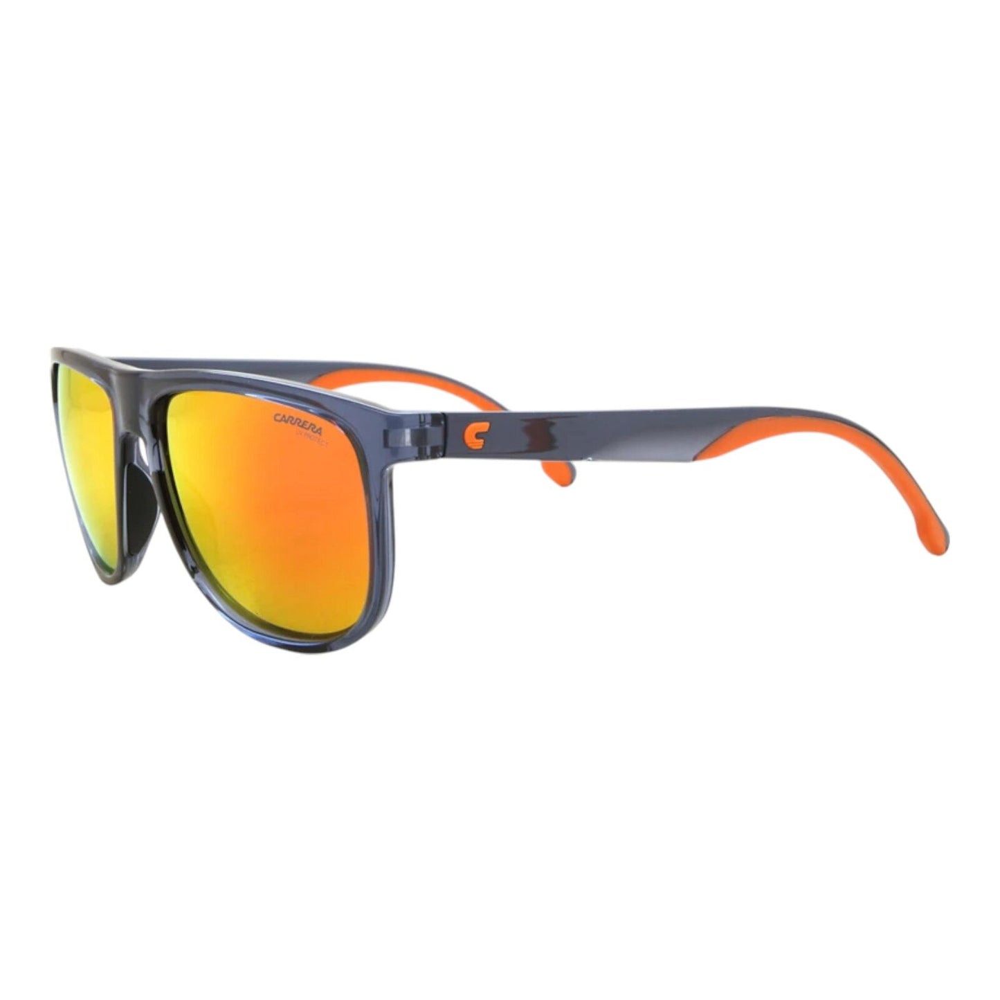 Carrera Unisex Sunglasses 8059/S RTC/UZ Blue Frame Yellow Orange Lens 58mm Squar