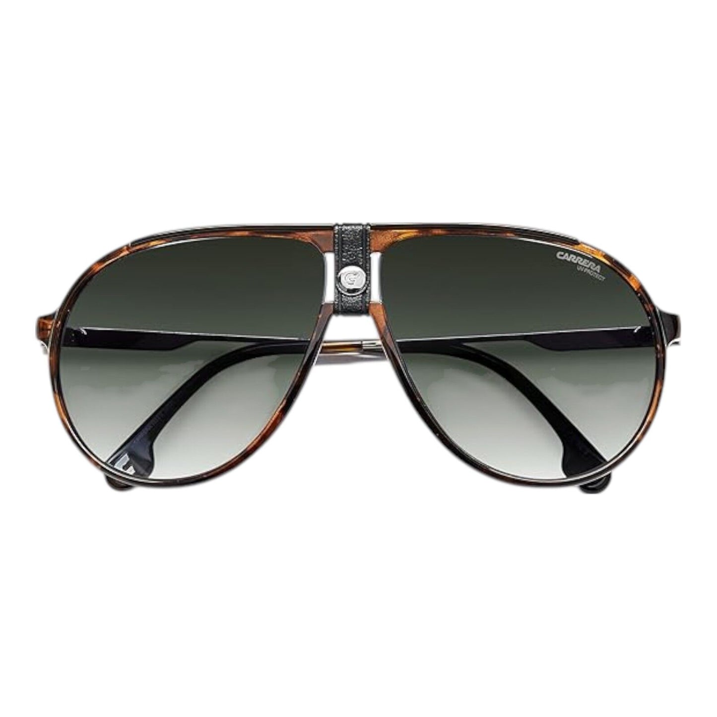 Carrera 1034/S 0086/9K Unisex Sunglasses Havana Green Lens 63mm Pilot Style