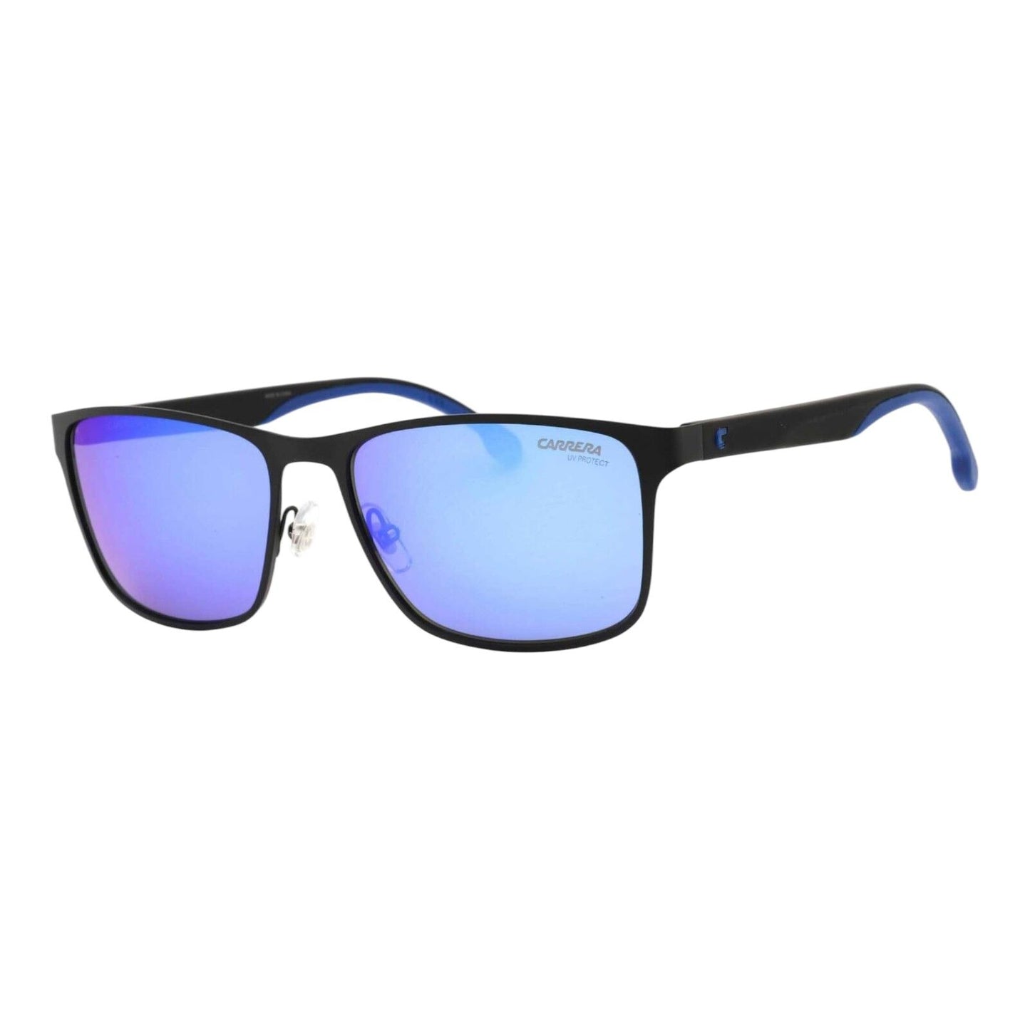 Carrera 2037T/S 0003/Z0 Unisex Sunglasses Matte Black Blue Lens 55mm Square