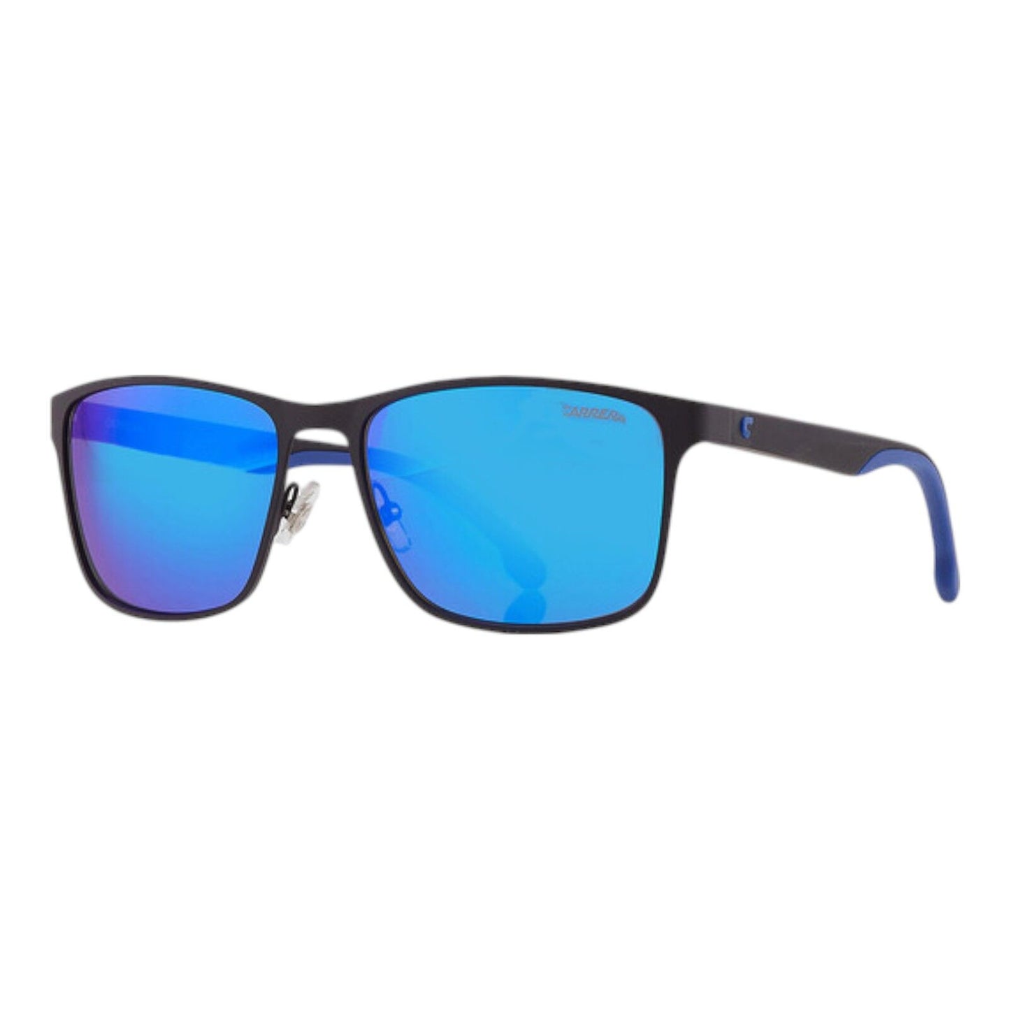 Carrera 2037T/S 0003/Z0 Unisex Sunglasses Matte Black Blue Lens 55mm Square