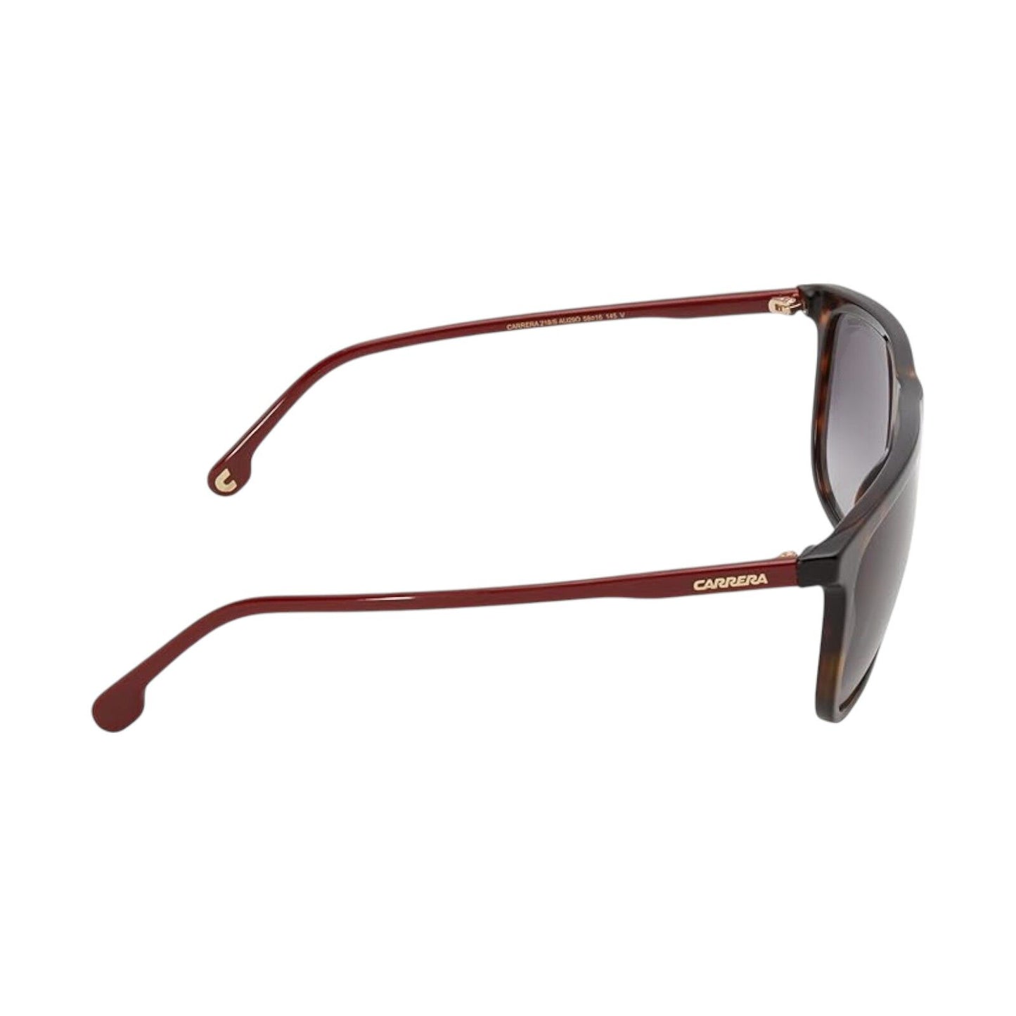 Carrera 218S AU2/9O Sunglasses Black Red Gold Grey Gradient Lens 58mm Mens