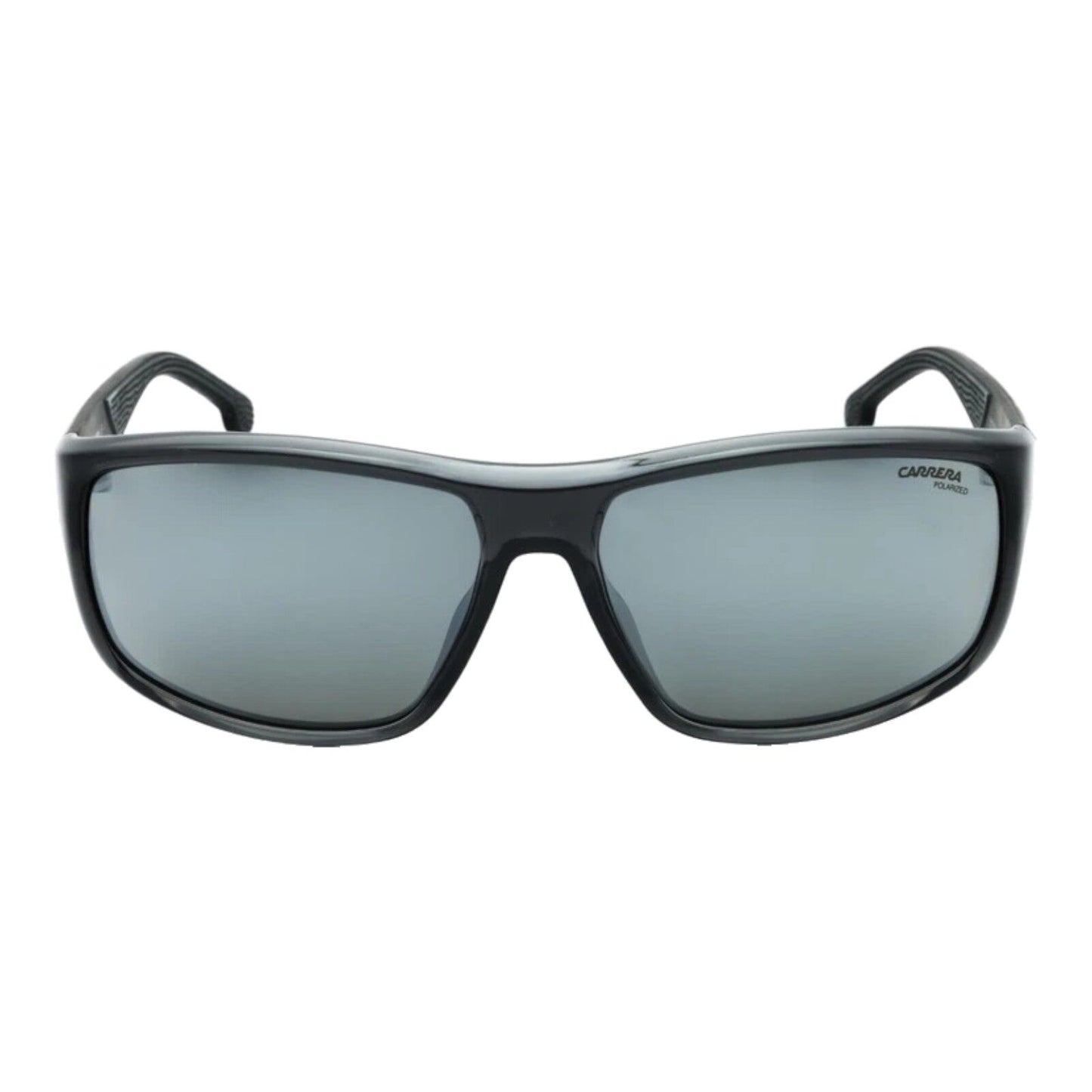 Carrera 8038/S Men’s Sunglasses Grey Polarised Mirror Lens 63mm Rectangular