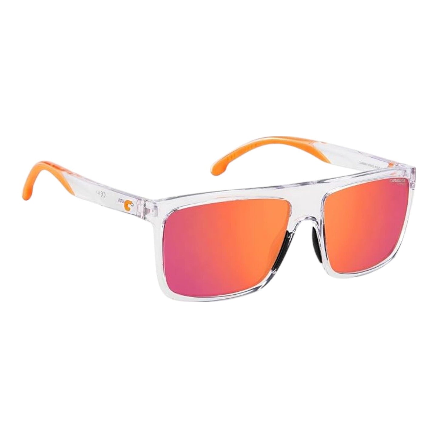 Carrera 8055/S 0900/UZ Men’s Sunglasses Crystal Frame Red Lens