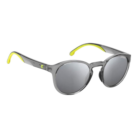 Carrera Men’s Sunglasses 8056/S KB7/T4 Transparent Grey Silver Mirror 51mm Round