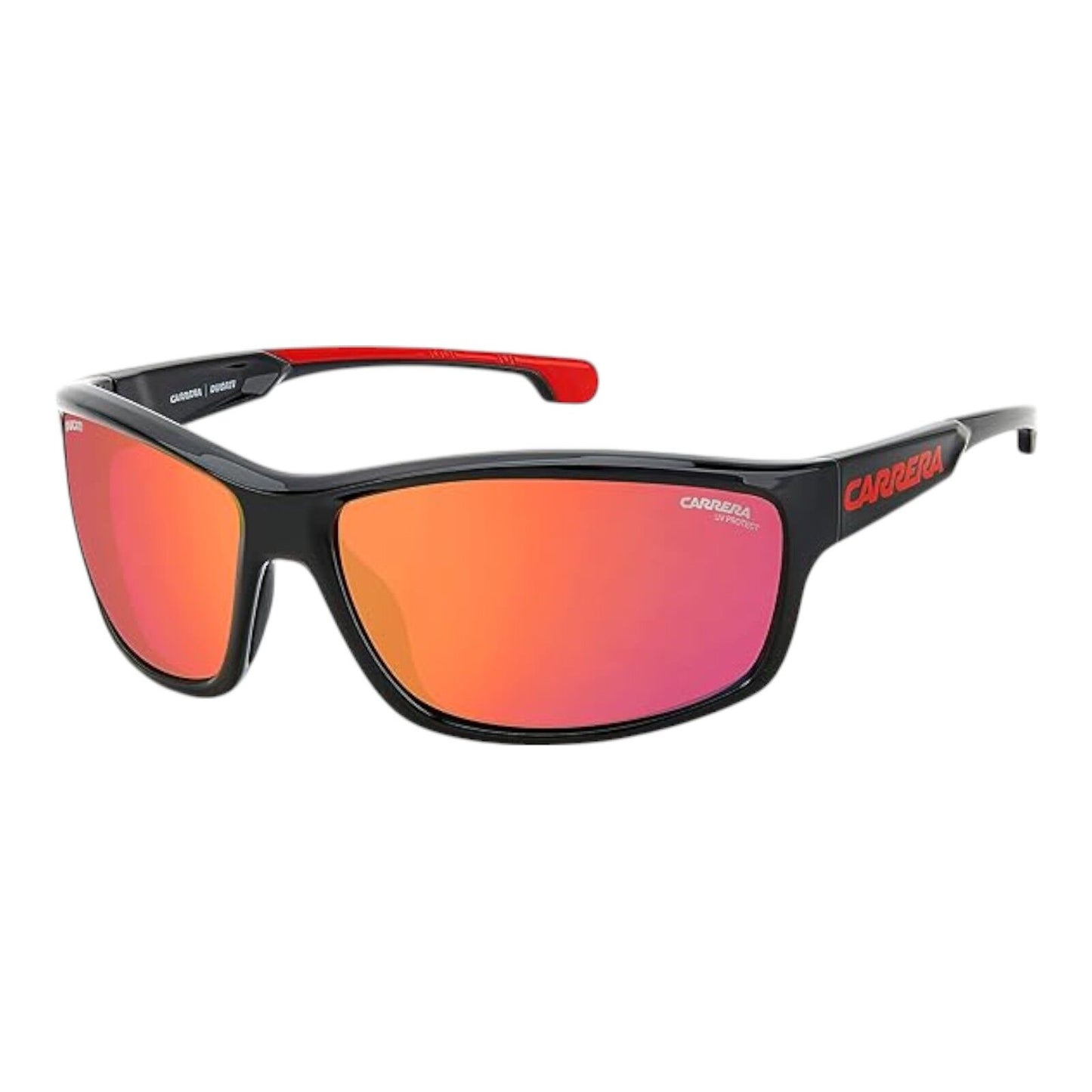 Carrera Unisex Carduc 002/S 0A4/UZ Red Black Frame Red Mirror Lens