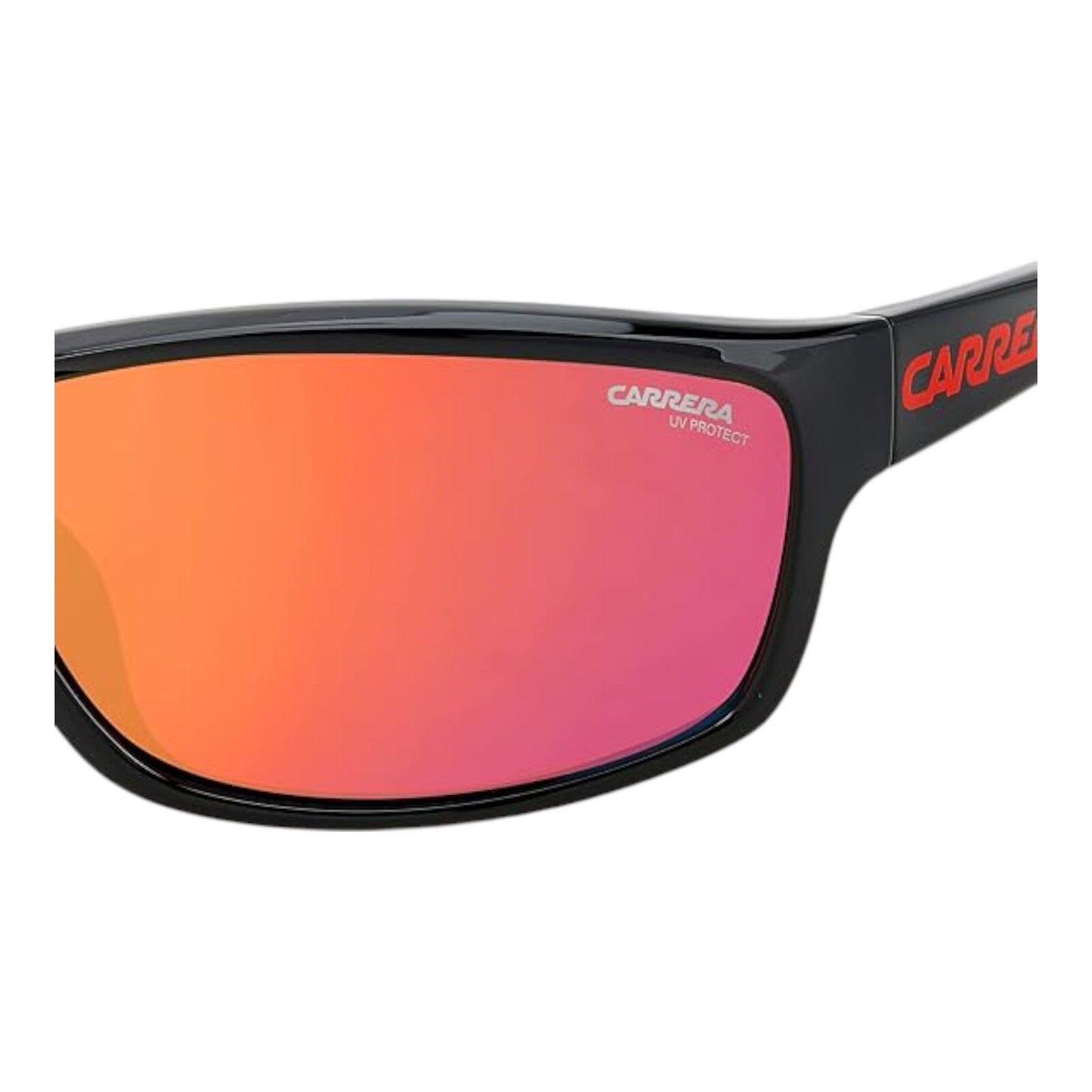 Carrera Unisex Carduc 002/S 0A4/UZ Red Black Frame Red Mirror Lens