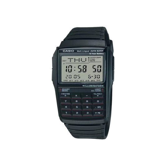 Casio DBC-32-1A Black Classic Databank Unisex Digital Calculator Watch
