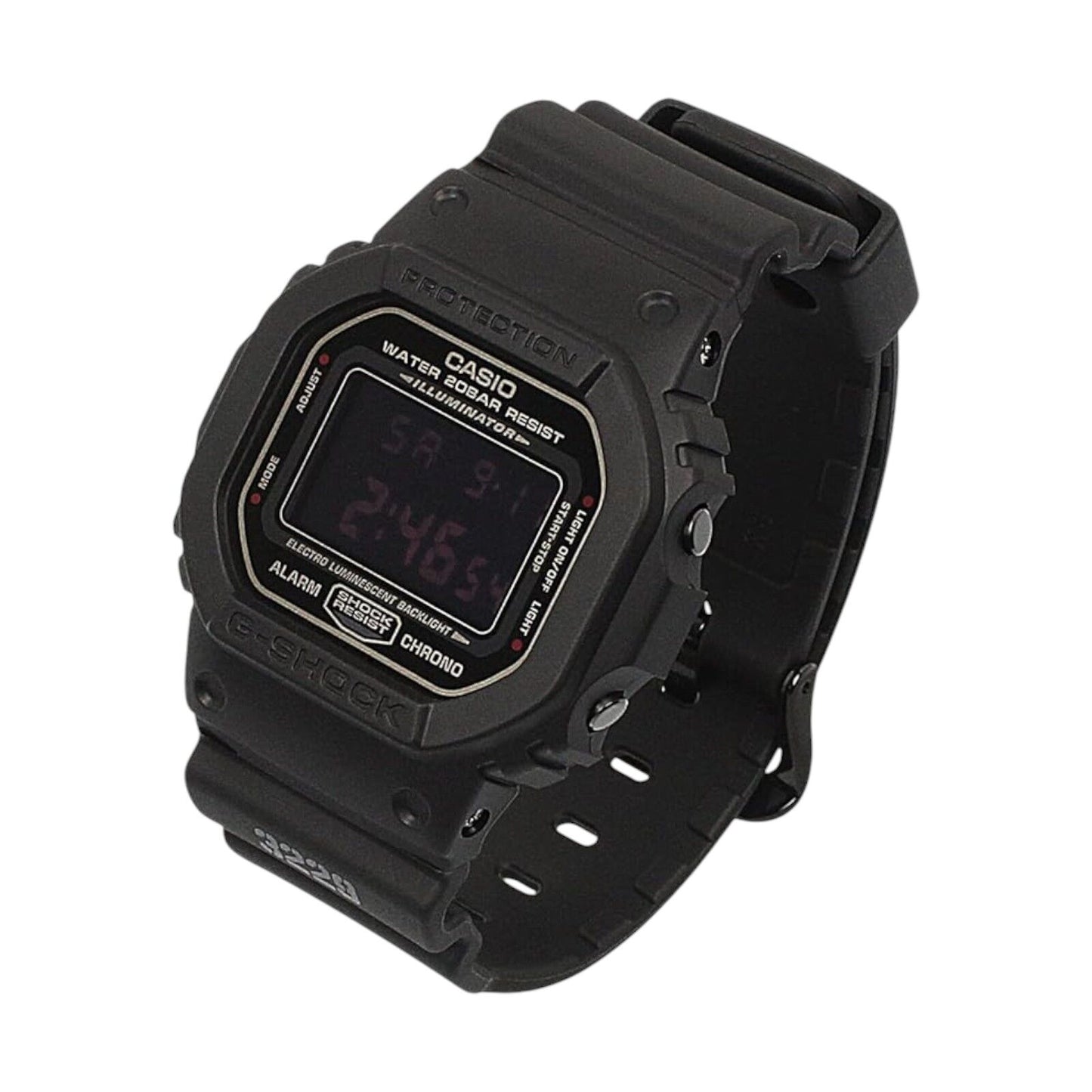 Casio G-Shock DW5600MS-1 DW-5600MS-1DR Military Matte Black Digital Watch