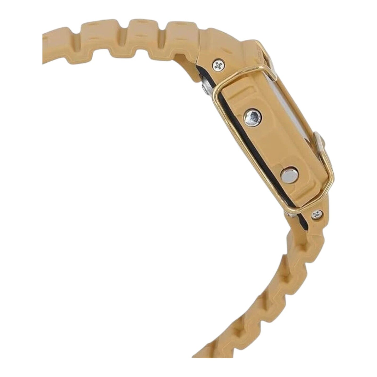 Casio G Shock DW5600PT 5DR Cream Gold Digital Watch 200M Alarm Timer