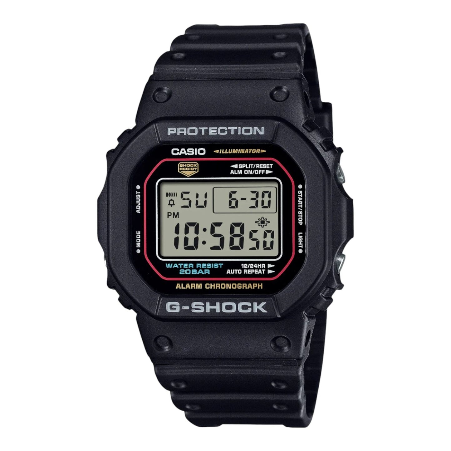 Casio G-SHOCK DW5600RL-1 Unisex Digital Watch Retro LED Timer Alarm 200m Water