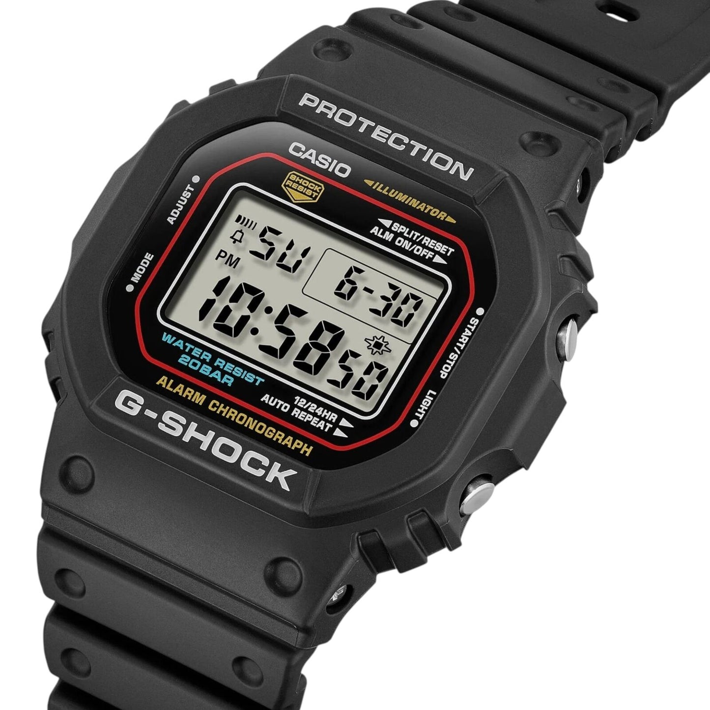 Casio G-SHOCK DW5600RL-1 Unisex Digital Watch Retro LED Timer Alarm 200m Water