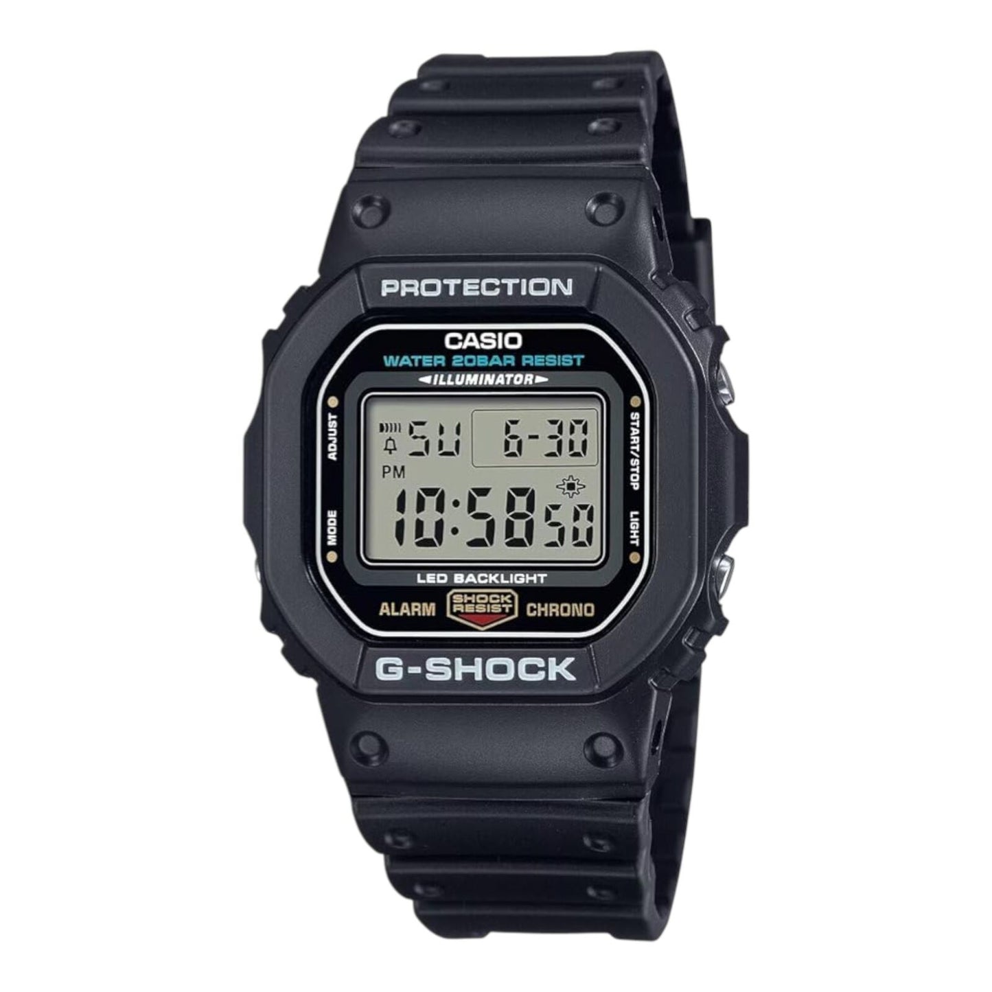 Casio G-Shock DW-5600UE-1D Men's Digital Watch Black Resin Band Grey Dial