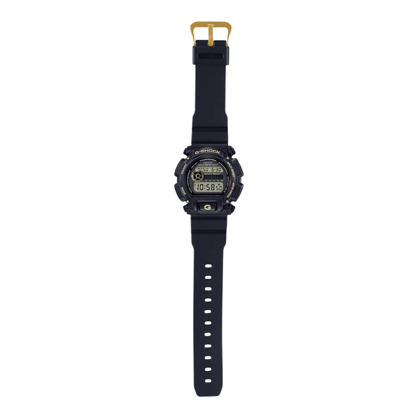 Casio G Shock DW-9052GBX-1A9 Mens Digital Watch Black Band Gold...