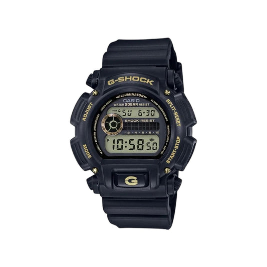 Casio G Shock DW-9052GBX-1A9 Mens Digital Watch Black Band Gold...