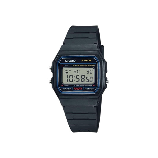 CASIO Unisex Adult's F91W-1 Digital Watch, Black