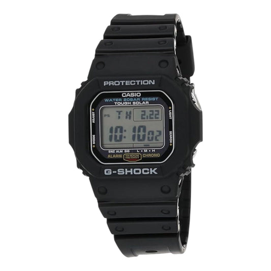 Casio G-Shock G-5600UE-1DR Mens Black Tough Solar Digital Watch World Time 200M