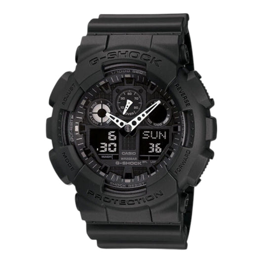 Casio G-Shock GA-100-1A1DR Black XL Military Analogue Digital Mens Sport Watch