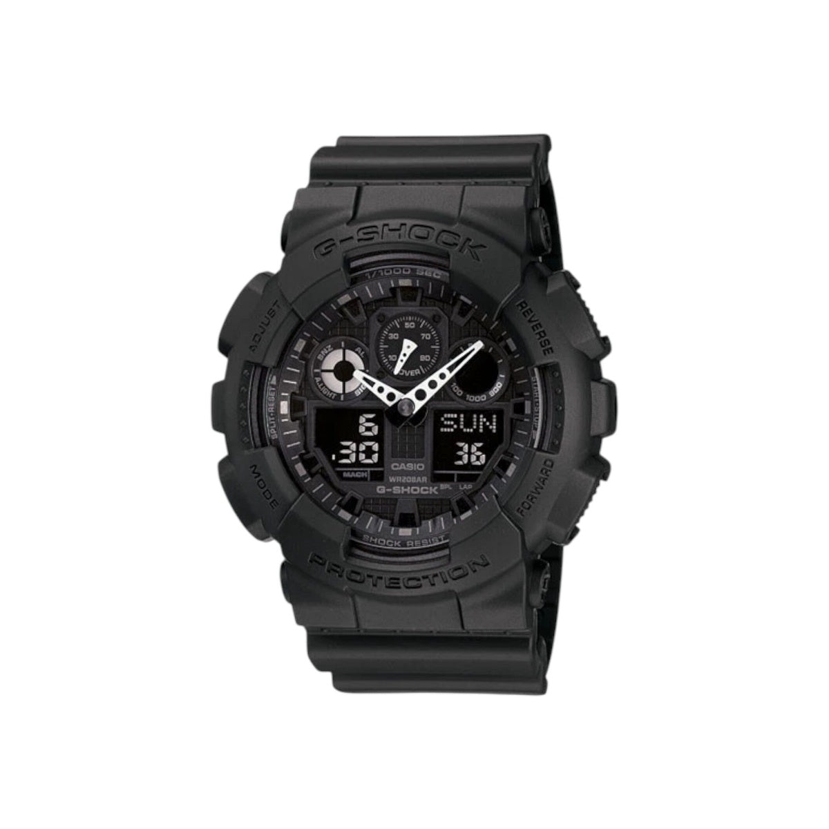 Casio G-Shock GA-100-1A1DR Black XL Military Analogue Digital Mens...