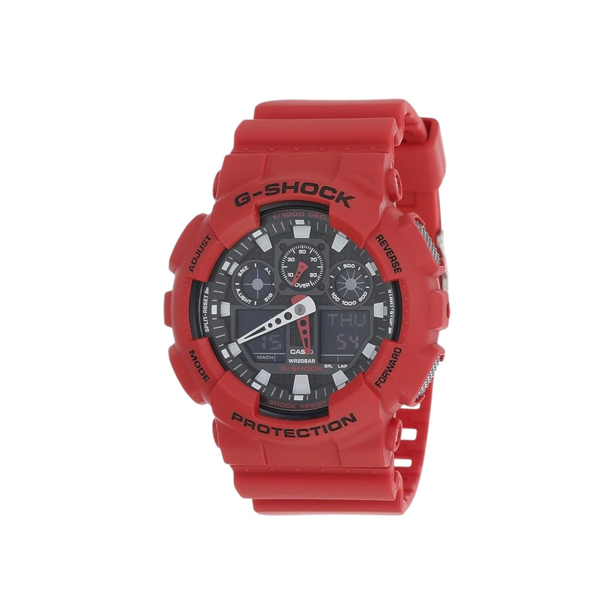 Casio G-Shock GA-100B-4ADR Mens Red Analogue Digital Sport Watch...