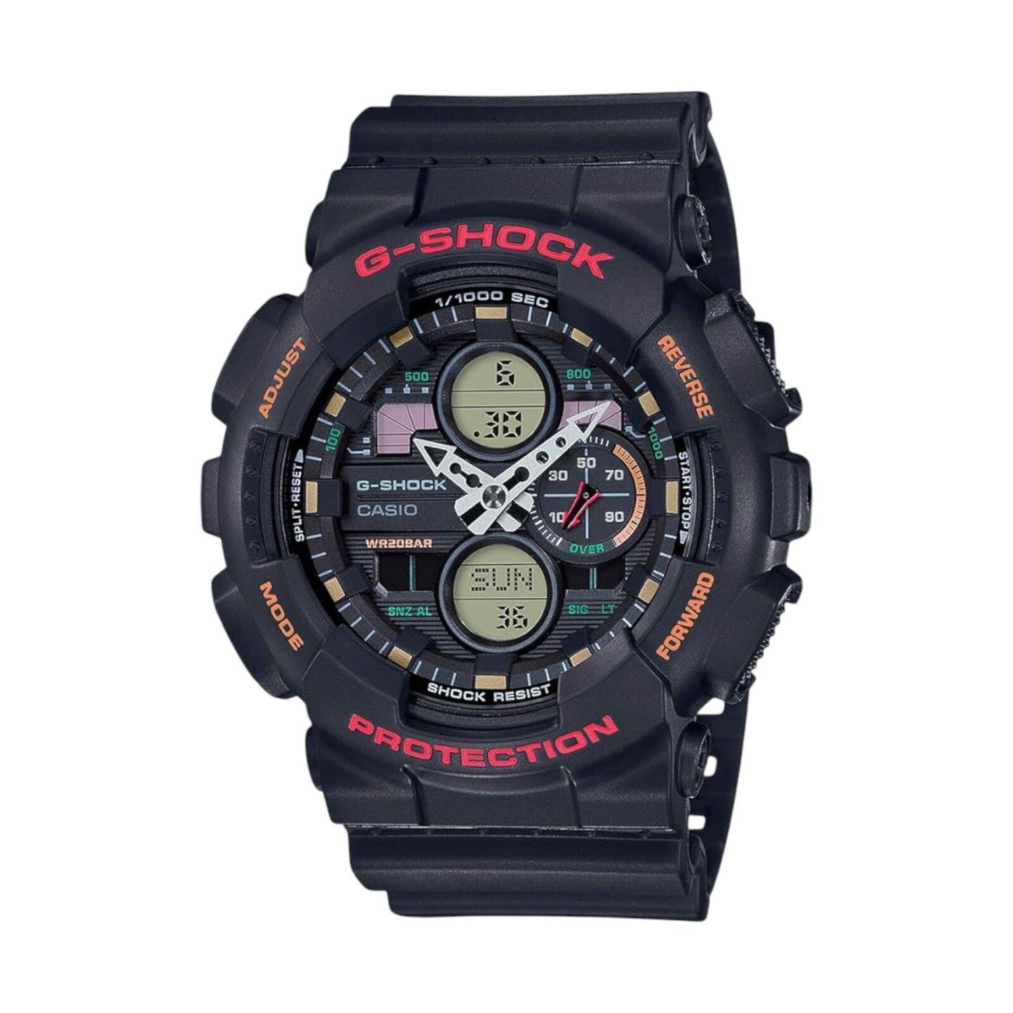 Casio G-SHOCK GA-140-1A4 Shock-Resistance Chronograph Quartz 200M Mens Watch