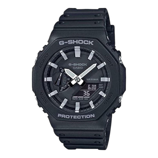 Casio G-Shock GA-2100-1ADR Mens Black Analogue Digital CasiOak Watch Carbon Core