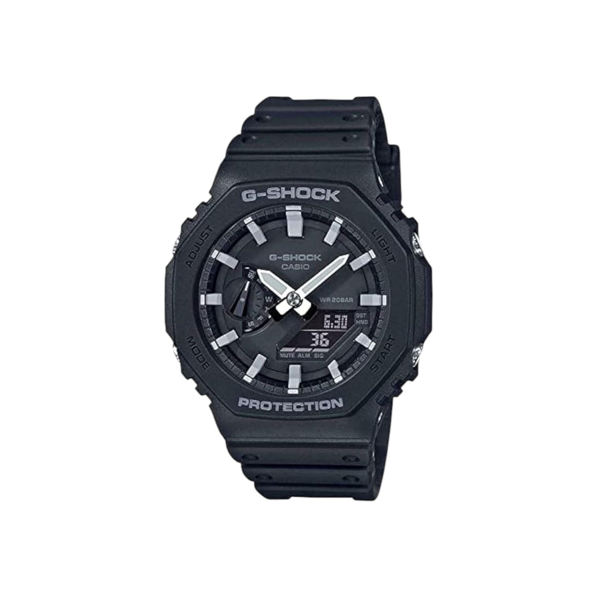 Casio G-Shock GA-2100-1ADR Mens Black Analogue Digital CasiOak...