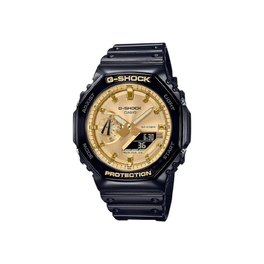 Casio G-Shock GA-2100GB-1ADR Mens Black Gold Analogue Digital...