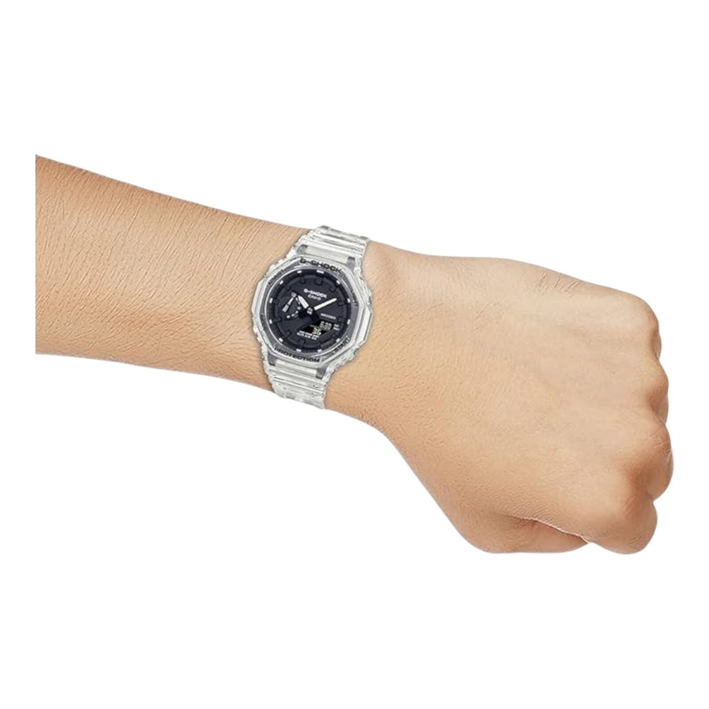 Casio G-Shock GA-2100SKE-7ADR Mens Clear Analogue Digital Watch...