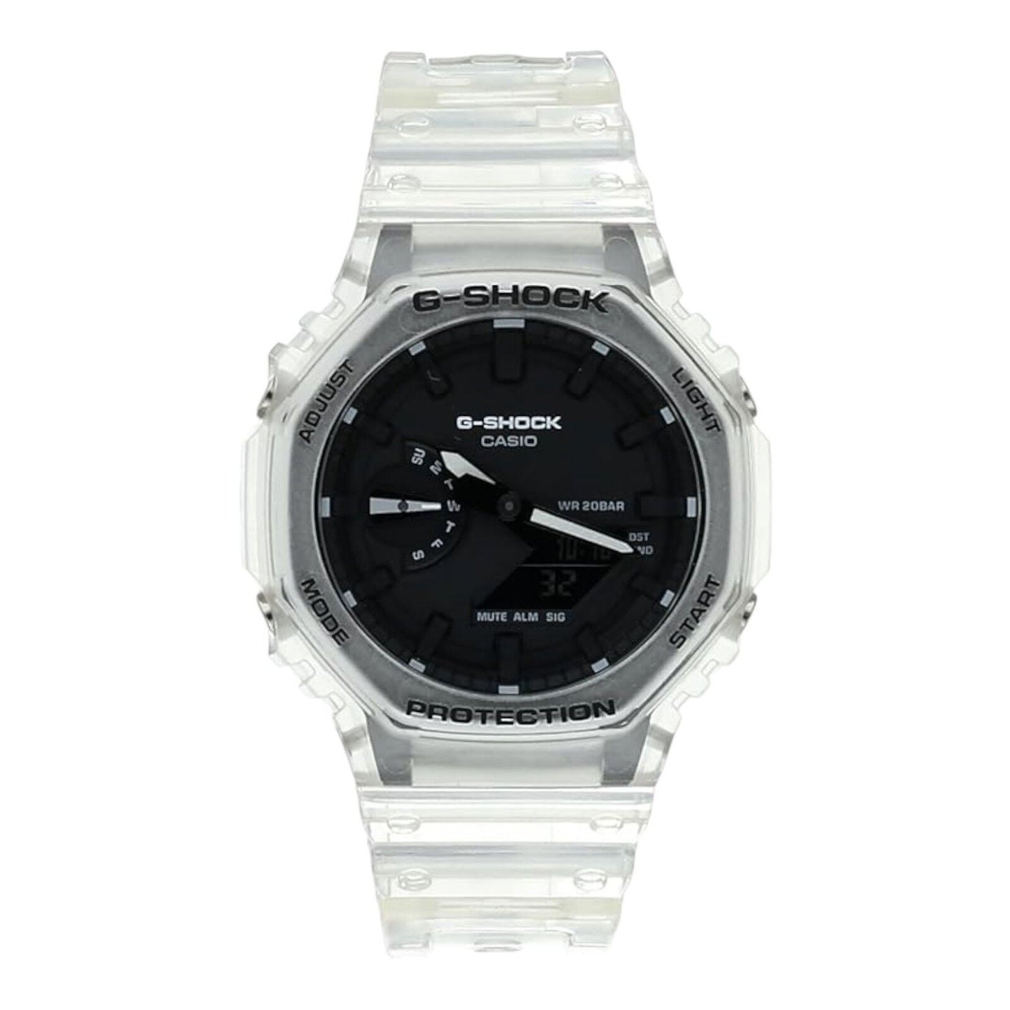 Casio G-Shock GA-2100SKE-7ADR Mens Clear Analogue Digital Watch...