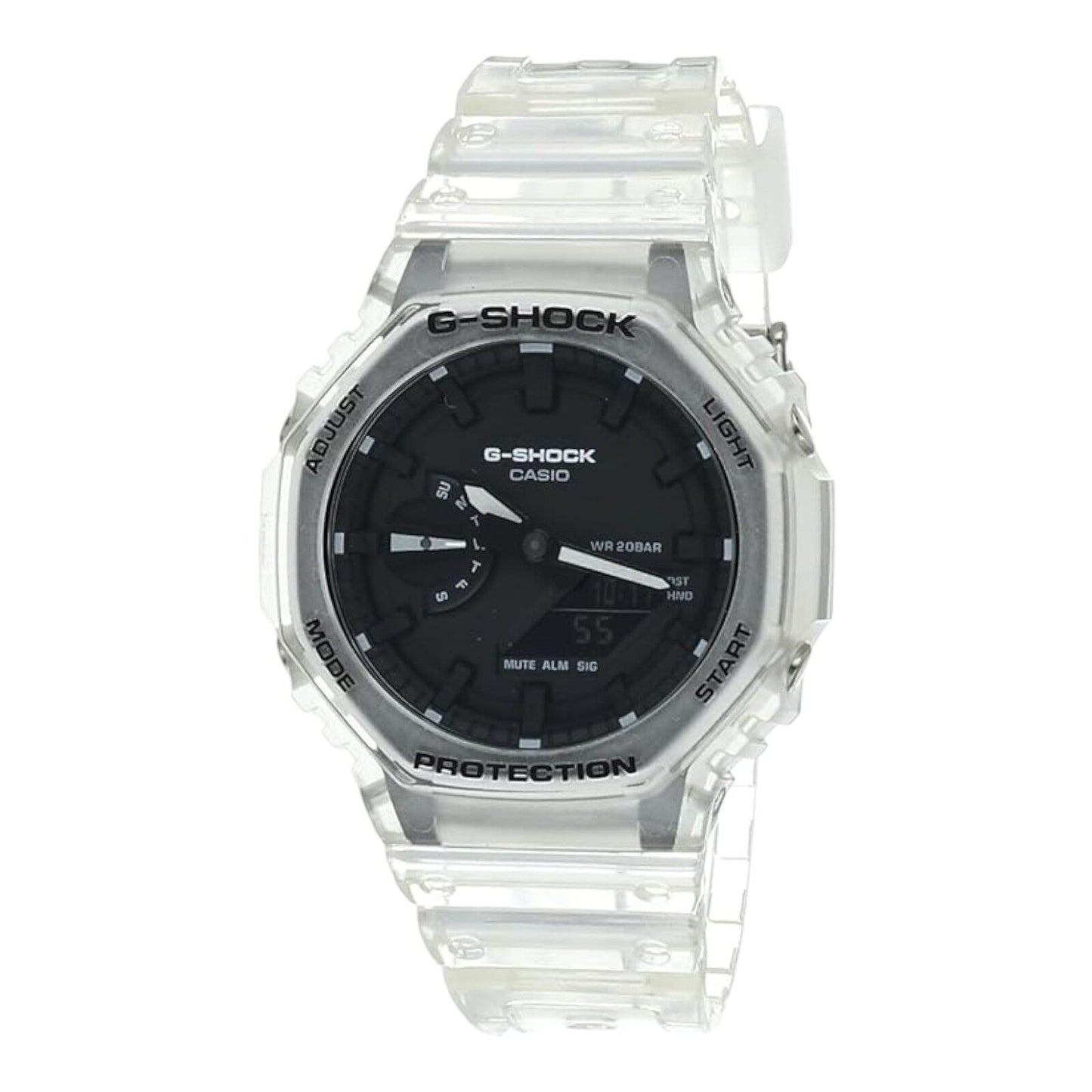 Casio G-Shock GA-2100SKE-7ADR Mens Clear Analogue Digital Watch...