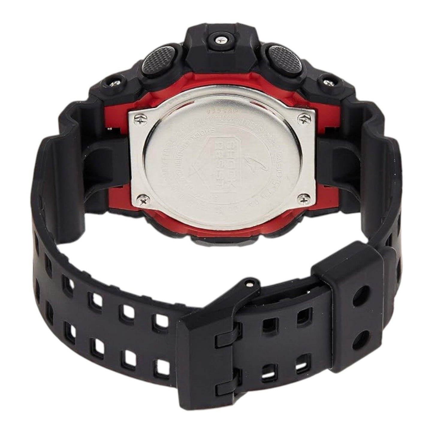 Casio G-Shock GA-700-1A Men’s Watch Black Red Analog Digital 200M...