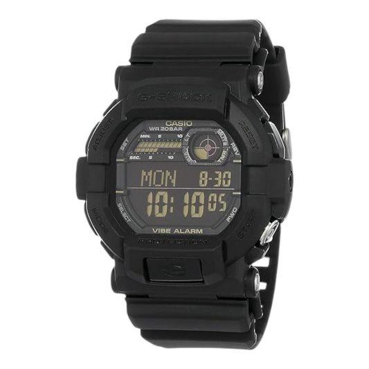 Casio G-Shock GD-350-1B Men's Digital Watch Black Vibration Alert 200M LED