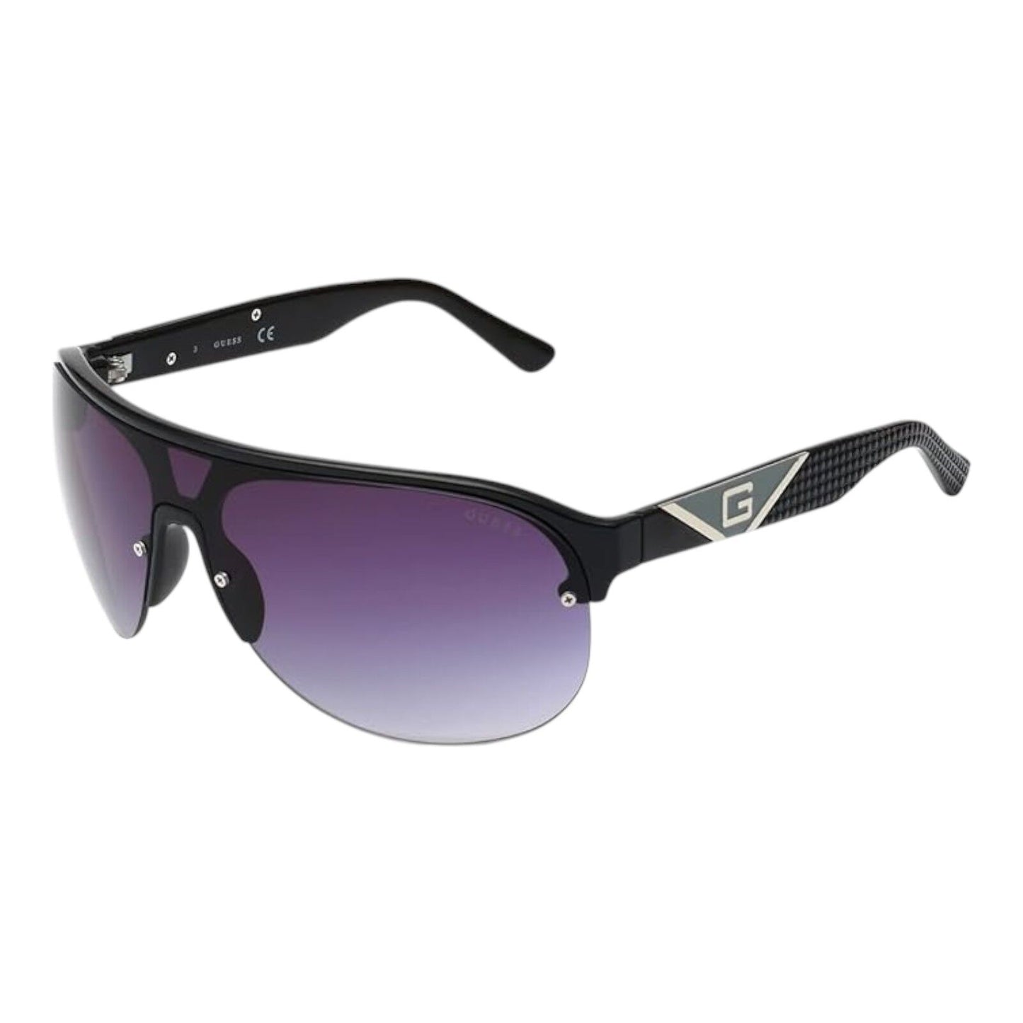 Guess GF5066 Womens Sunglasses Shiny Black Grey Gradient Lens...