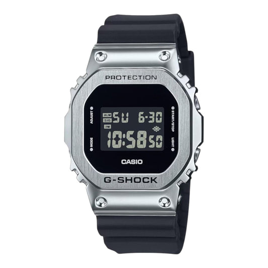 Casio G-Shock GM-5600U-1DR Mens Digital 200m Watch Black Resin Strap Steel Bezel