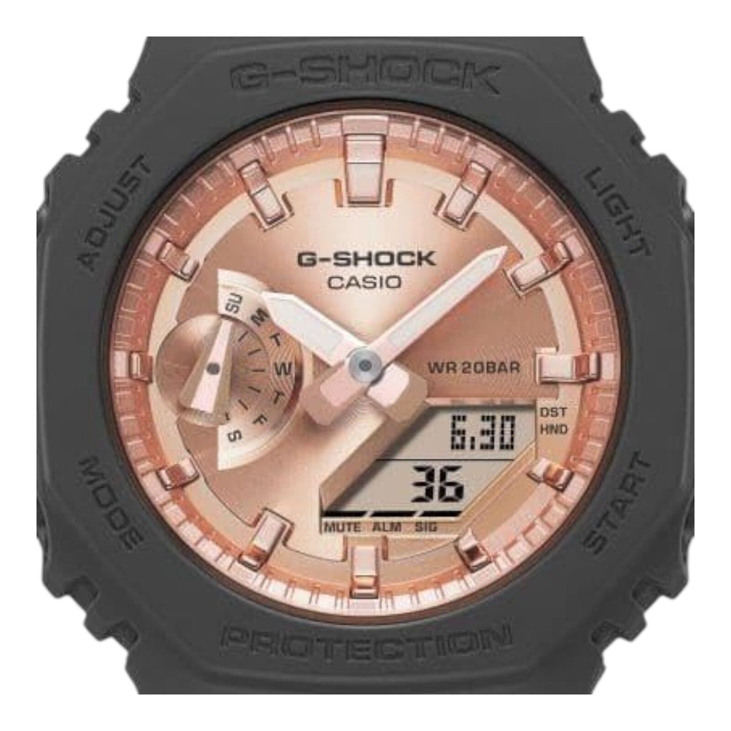 Casio G-Shock GMA-S2100MD-1AD Unisex Black Rose Gold Analogue...