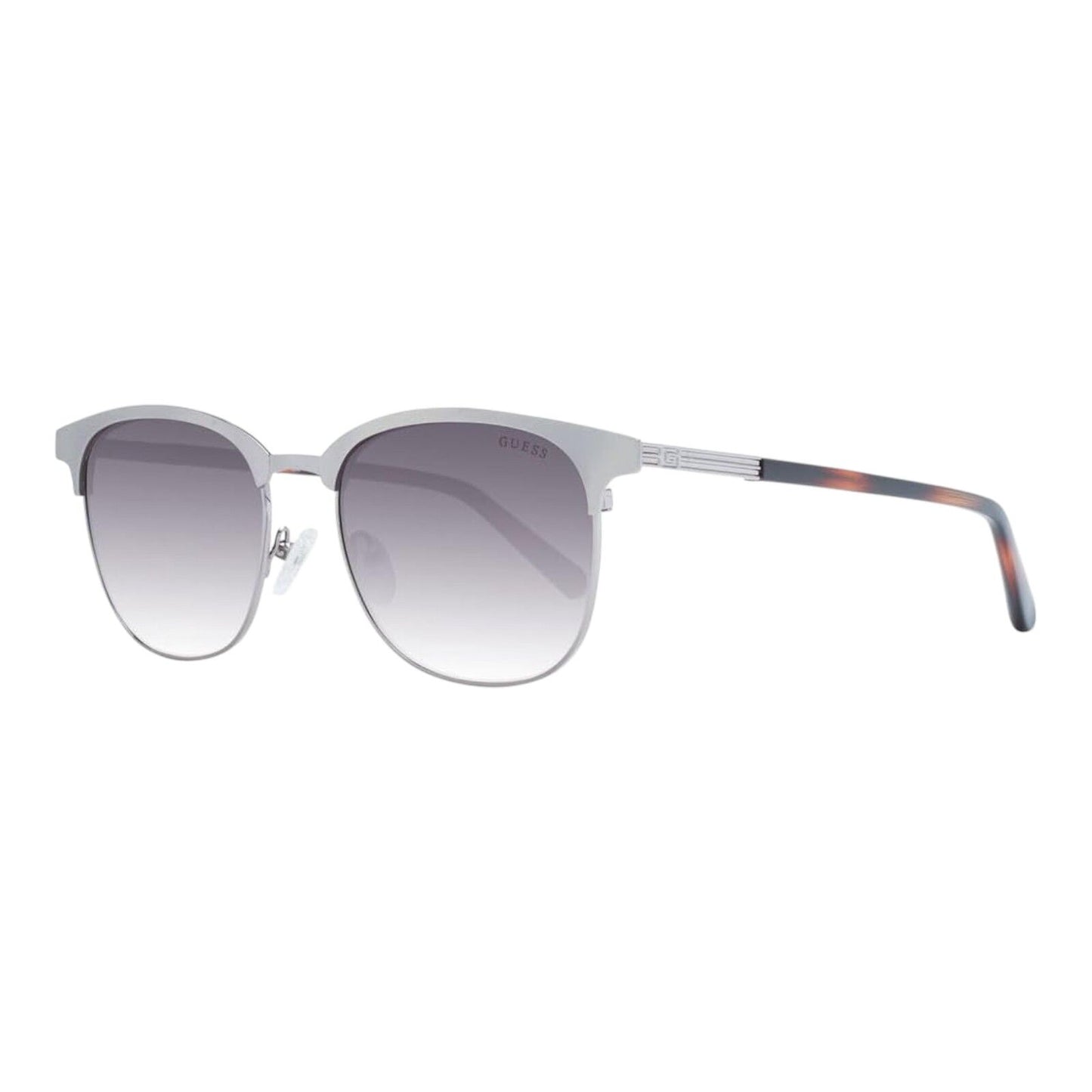 Guess GU00054 06B Men’s Silver Frame Grey Gradient Lens Clubmaster Sunglasses