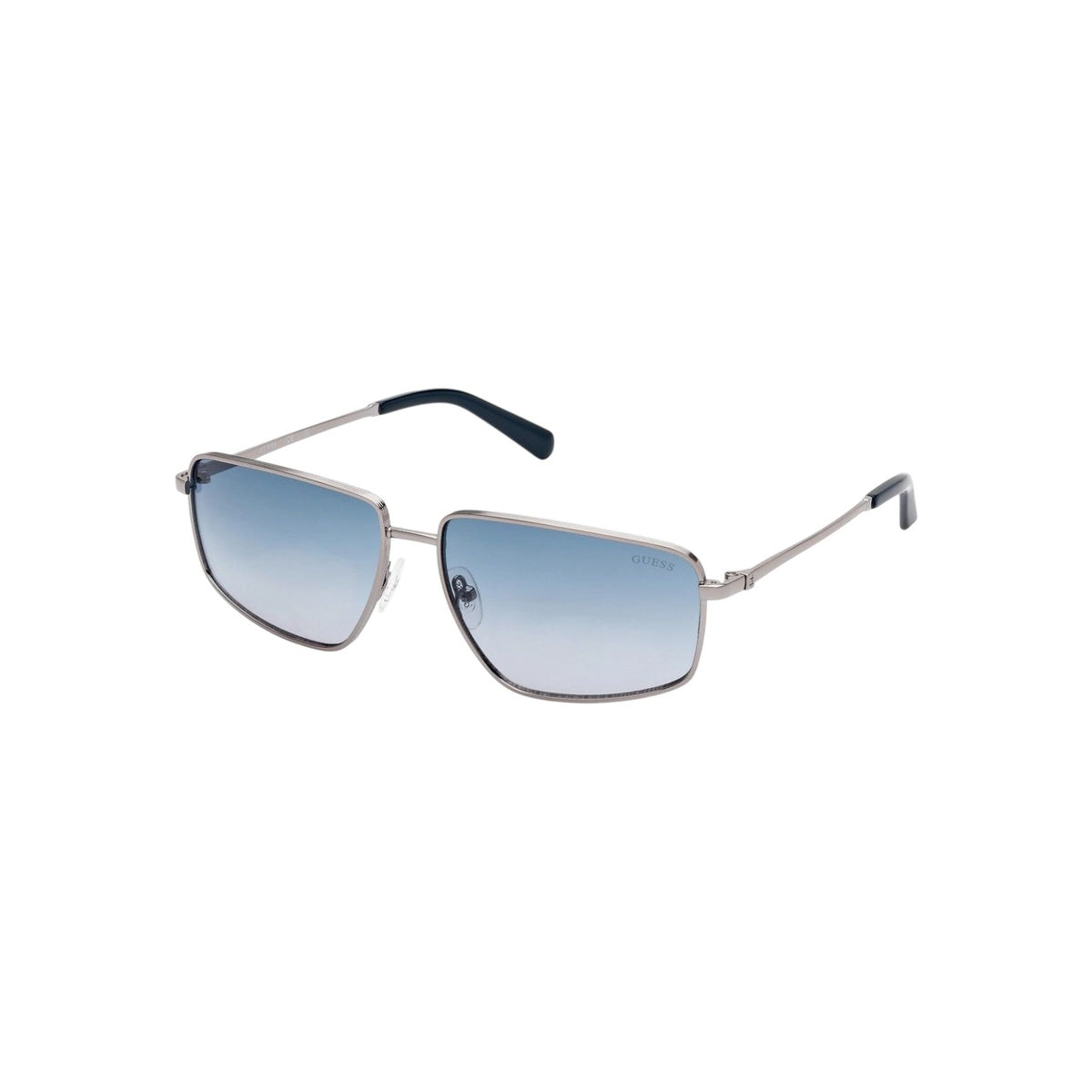 GUESS Sunglasses GU 00088 08W Shiny Gunmetal/Gradient Blue, Shiny…