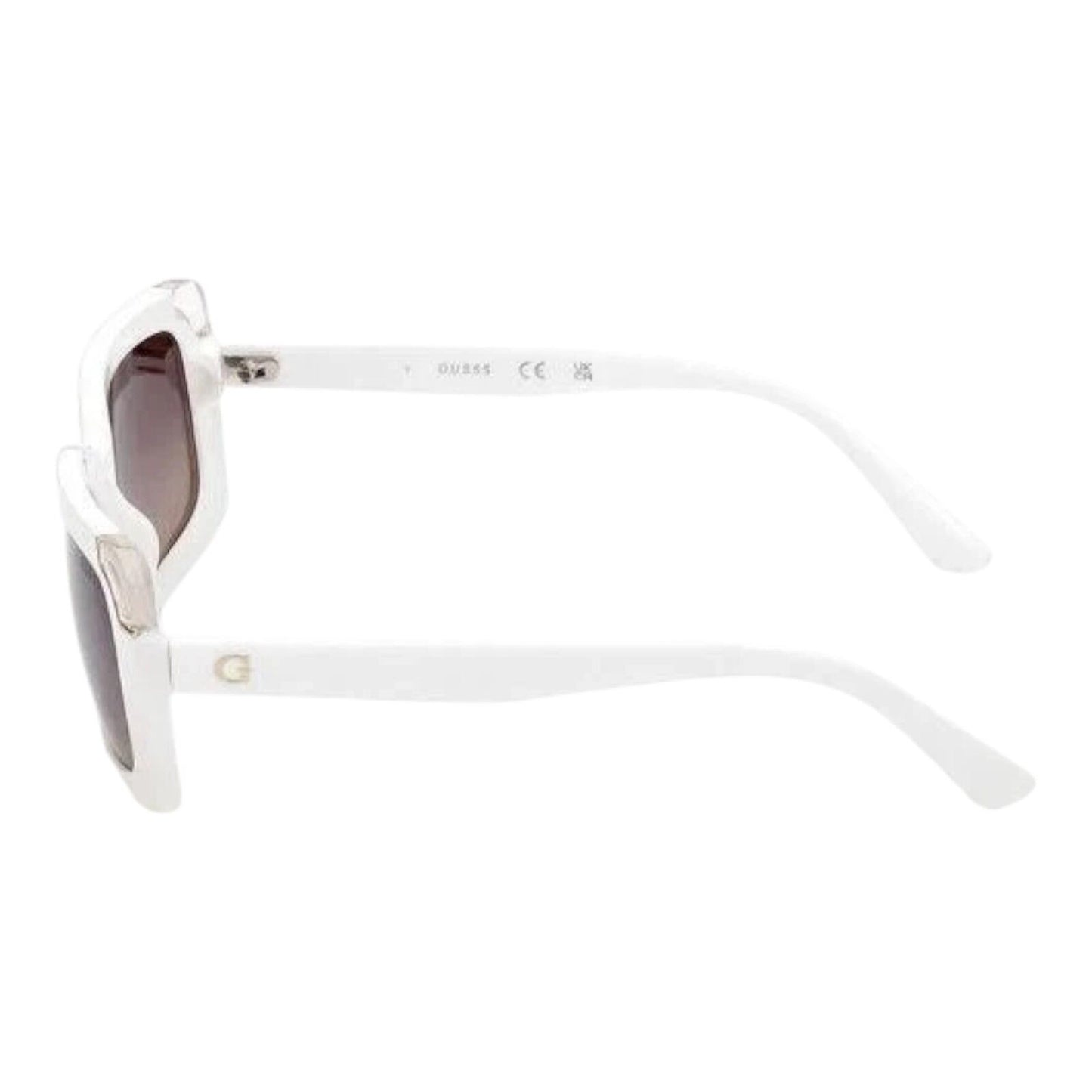 Guess GU7841 25F Women’s White Frame Grey Gradient Rectangle Sunglasses 59mm