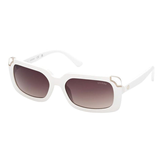 Guess GU7841 25F Women’s White Frame Grey Gradient Rectangle Sunglasses 59mm