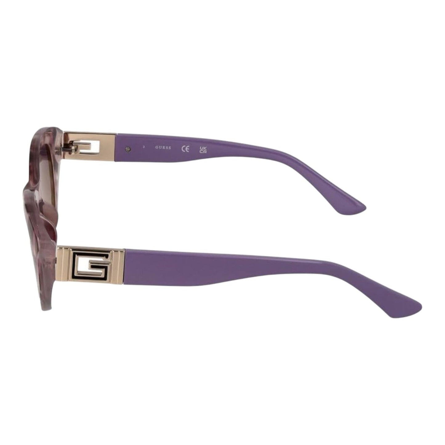Guess GU7849 83Z Women’s Violet Frame Mirror Lens Cat Eye Sunglasses 51mm