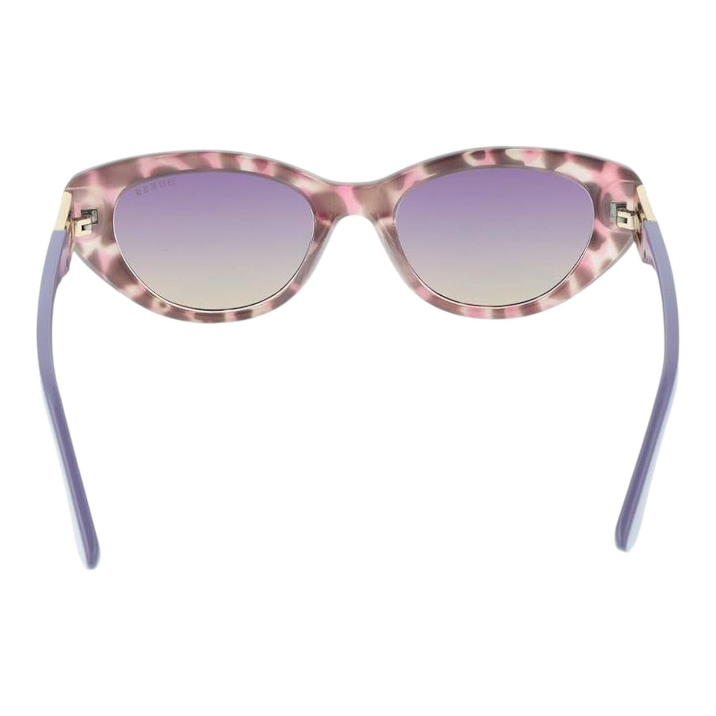Guess GU7849 83Z Women’s Violet Frame Mirror Lens Cat Eye Sunglasses 51mm