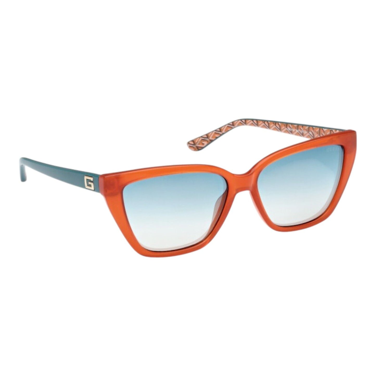 Guess GU7919 Women’s Sunglasses Orange Frame Blue Lens